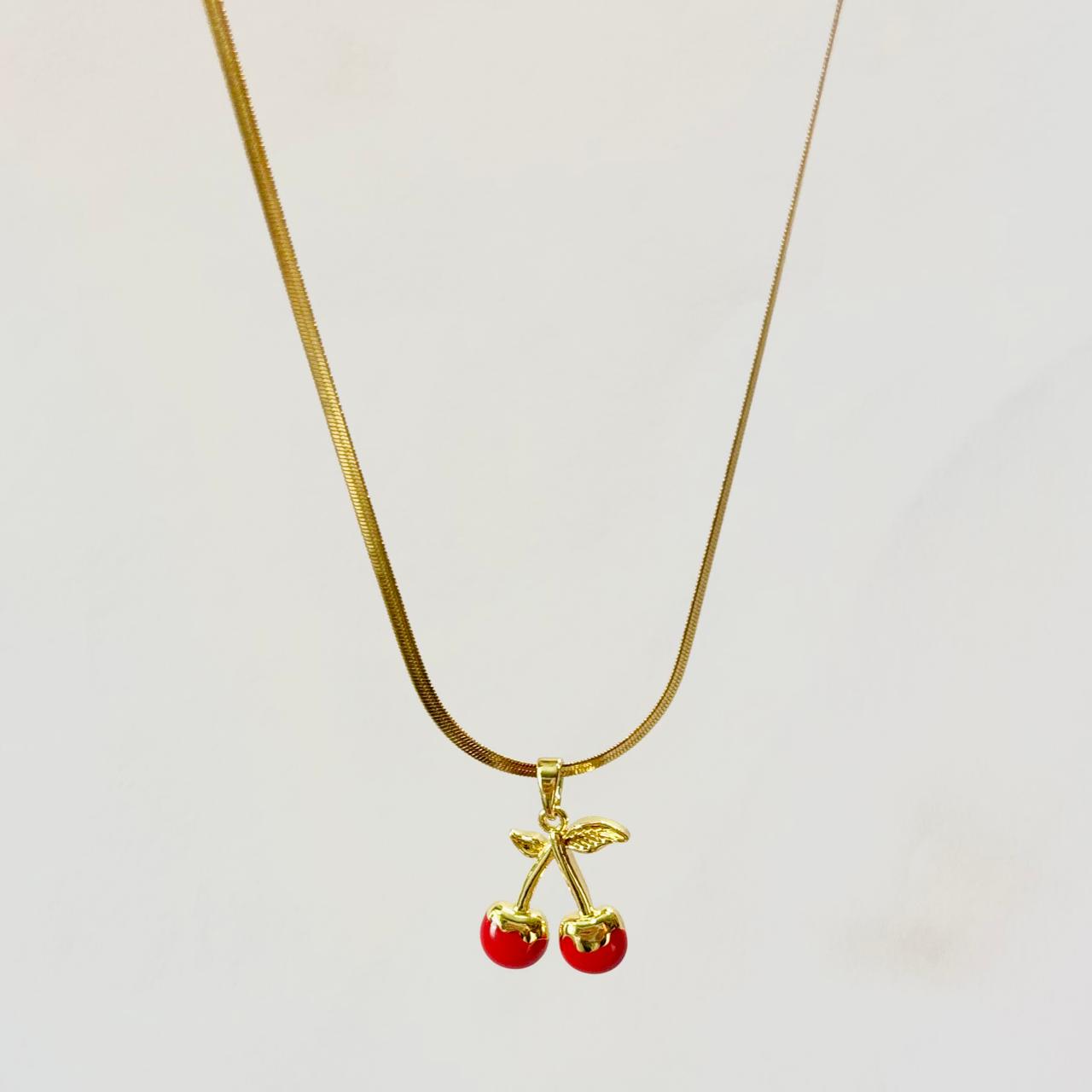 Cherry Bliss Minimal 18K Gold Chain Chain ANTNC012