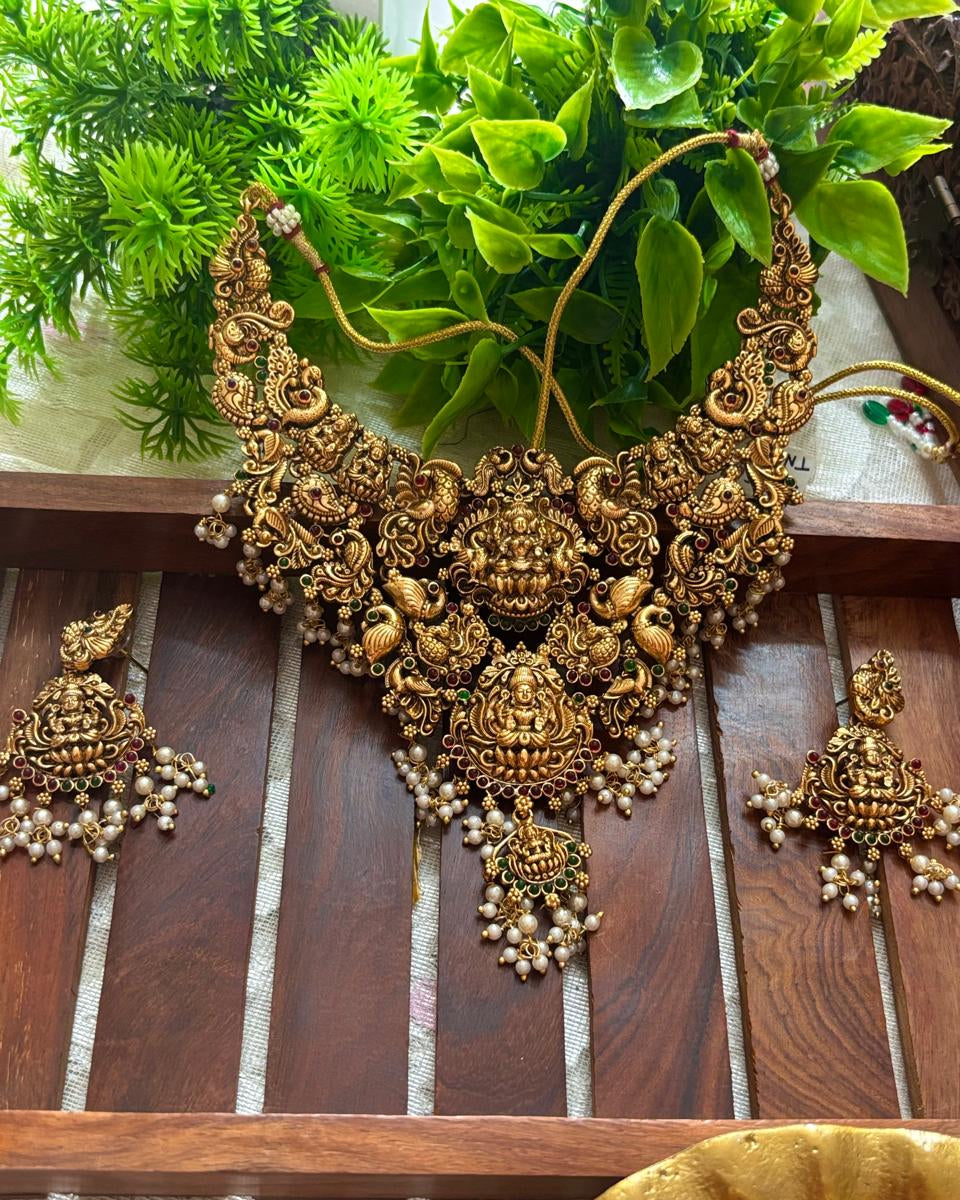 Bridal Temple Heavy Necklace Set TN008